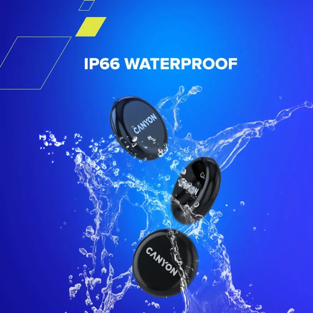 Пошукова система Canyon OnTag 1 Anti-Lost Smart Tracker iOS Black 4-pack (CNE-4XPT01BB)