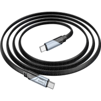 Дата кабель USB-C to USB-C 1.2m 60W nylon aluminum U119 black HOCO (6942007605021)