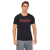 T-shirt Kappa T-shirt Mezza Manica Girocollo K1335 Nero con stampa logo pet black M (8032606509689)