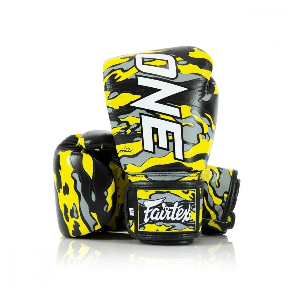 Боксерські рукавички Fairtex BGV-ONE X STBG (натуральна шкіра) 14 унцій (бинти в комплекті) (BGV-ONE_X_STBG_14oz)