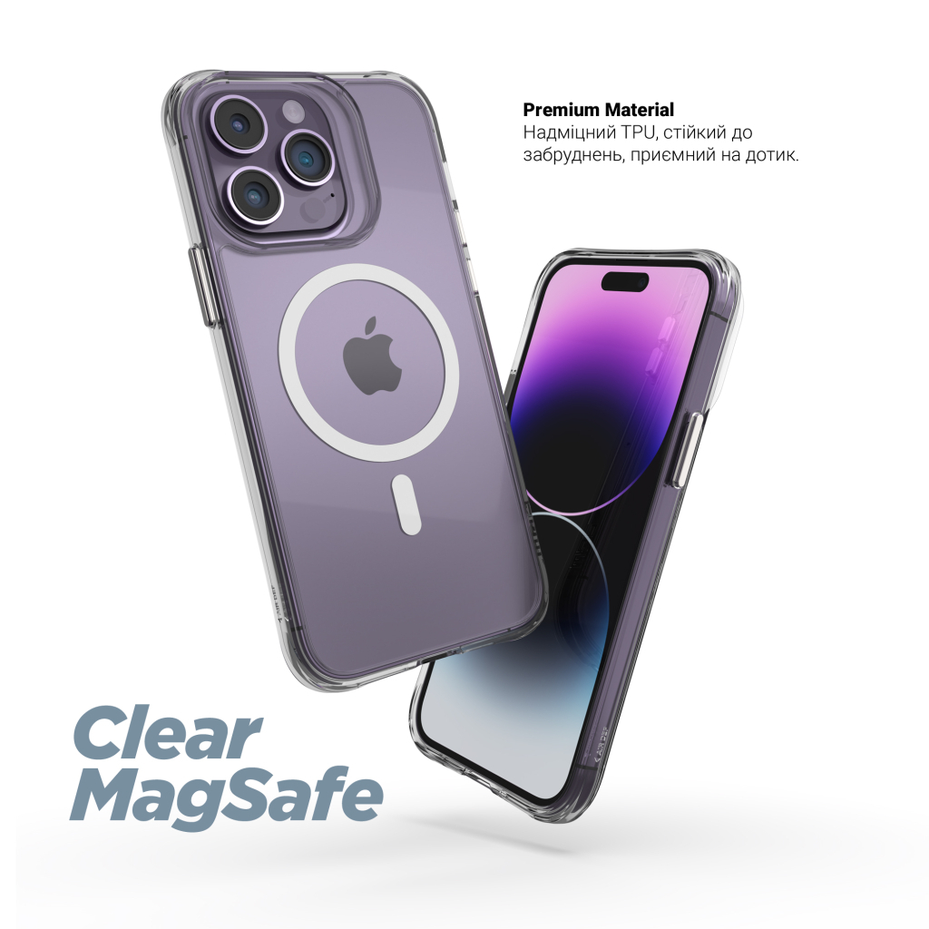 Чохол до мобільного телефона Armorstandart Clear-C MagCase Apple iPhone 17 Pro Transparent (ARM87401) Чохол до мобільного телефона Armorstandart Clear-C MagCase Apple iPhone 17 Pro Transparent (ARM87401)