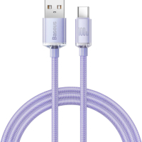 Дата кабель USB 2.0 AM to USB-C 1.2m 100W purple Baseus (CAJY000405)