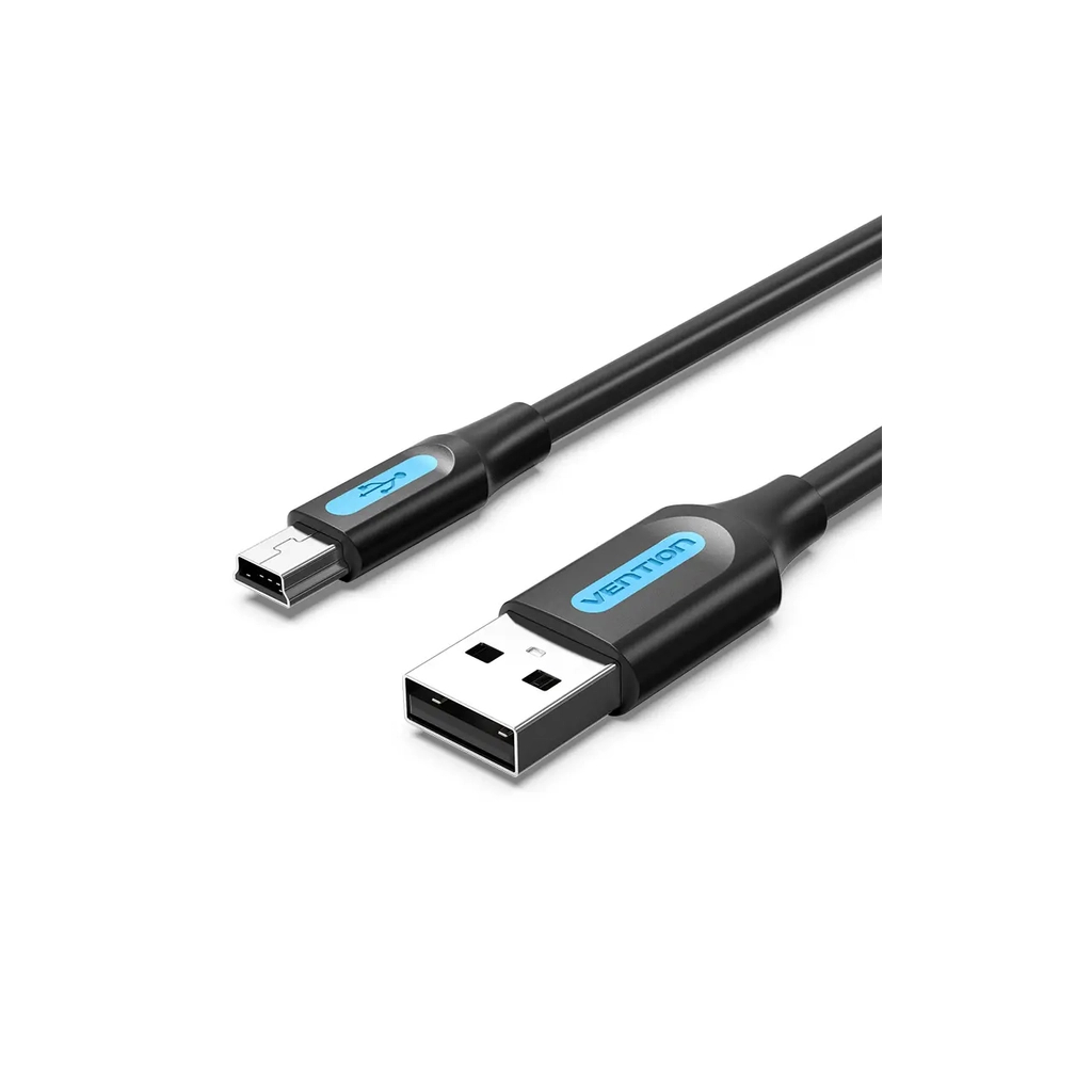 Дата кабель USB 2.0 AM to Mini 5P 2.0m black Vention (COMBH)