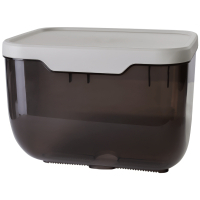 Toilet paper holder Aleana 171022 Brown transparent / white rose (000028222)