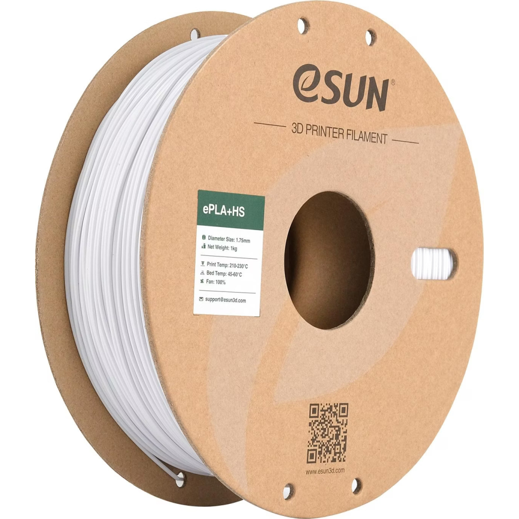 Пластик для 3D-принтера eSUN ePLA+HS, 1,75мм, 1кг, cold white (EPLA+HS-P175CW1)