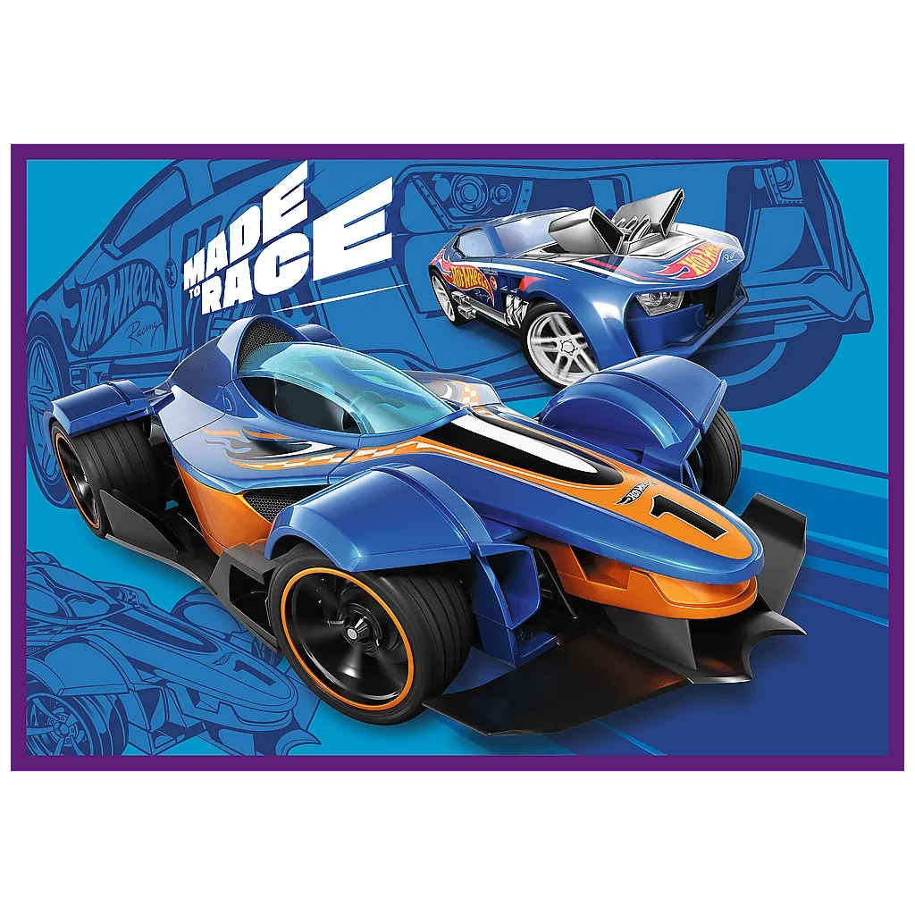 Пазл Trefl Hot Wheels Гоновчний автомобіль 4х 250 елементів (5900511133127)