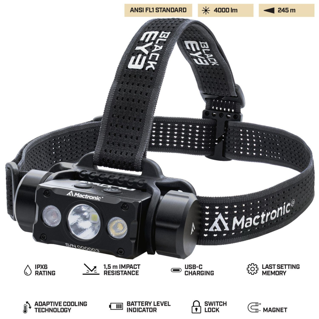 Ліхтар Mactronic Black Eye H40 (4000 Lm) Cool White/Red LED Rechargeable Type-C (THL0061) (DAS303952) Ліхтар Mactronic Black Eye H40 (4000 Lm) Cool White/Red LED Rechargeable Type-C (THL0061) (DAS303952)