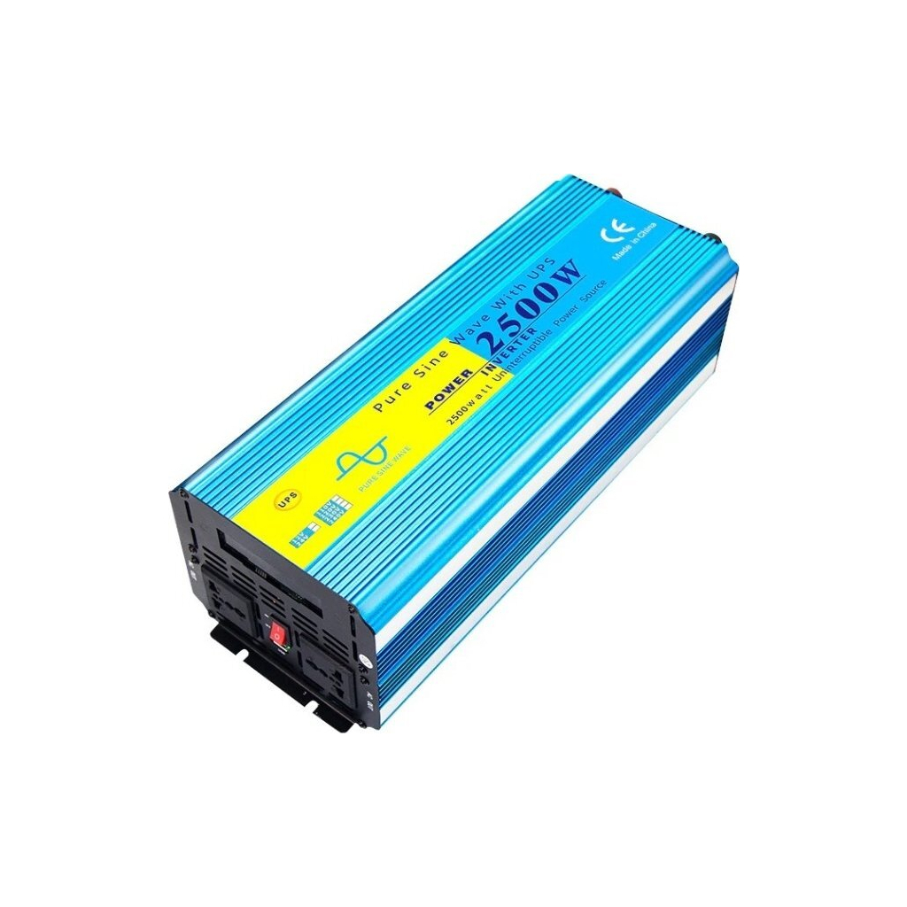 Автомобільний інвертор 12/220V 2500Вт, з функцією ДБЖ, чиста синусоїда Choetech (INV-C2500WUPS-EU)