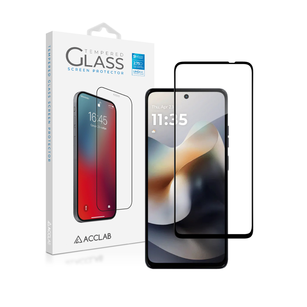 Скло захисне ACCLAB 9H Moto G57 / G57 Power Black (1283126634383) Скло захисне ACCLAB 9H Moto G57 / G57 Power Black (1283126634383)