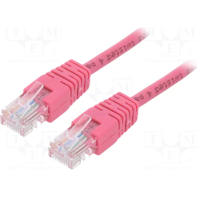 Патч-корд 0.5м, UTP, cat.5e, CCA, pink Cablexpert (PP12-0.5M/RO) Патч-корд 0.5м, UTP, cat.5e, CCA, pink Cablexpert (PP12-0.5M/RO)