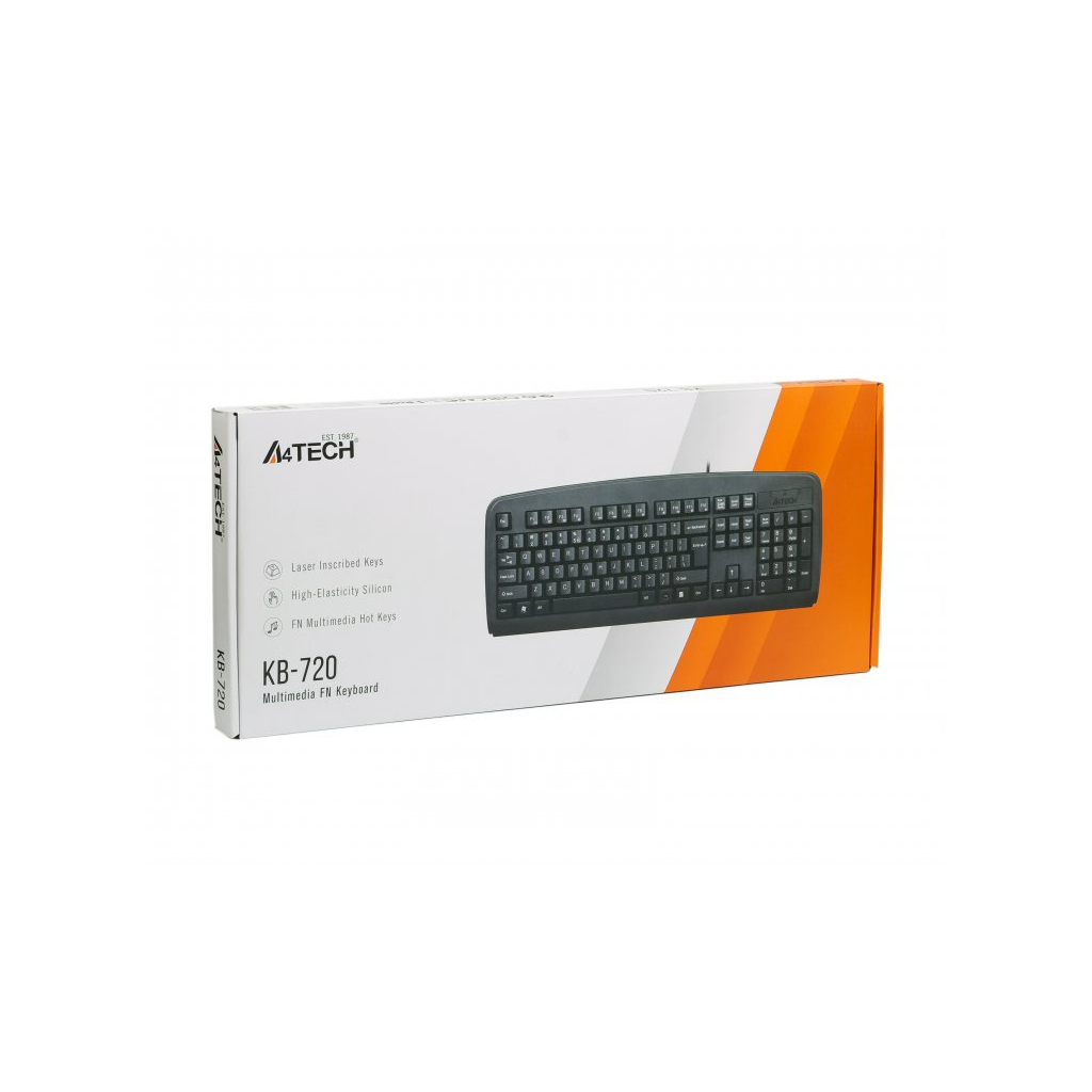 Клавіатура A4Tech KB-720 Black USB
