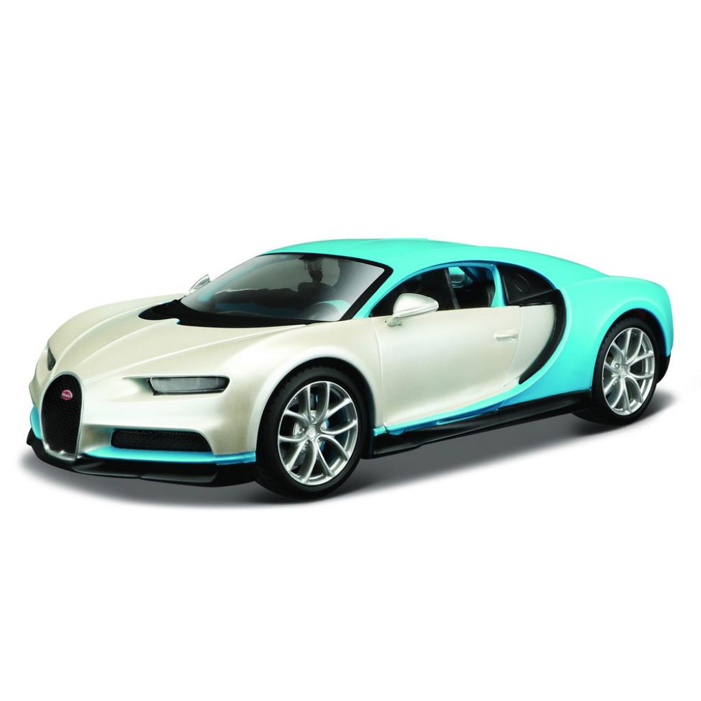 Машина Maisto Bugatti Chiron біло-блакитний - тюнінг (1:24) (32509 white/blue)