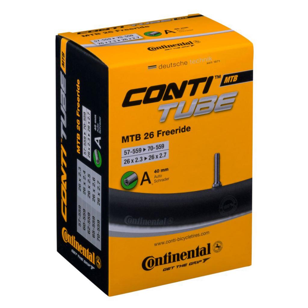 Велосипедна камера Continental MTB Freeride 26" 57-559 / 70-559 RE AV40mm (181721) Велосипедна камера Continental MTB Freeride 26" 57-559 / 70-559 RE AV40mm (181721)