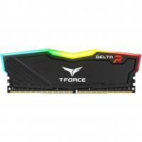 Модуль пам'яті для комп'ютера DDR4 4GB 2666 MHz T-Force Delta Black RGB Team (TF3D44G2666HC15B01)