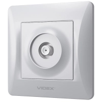 TV socket Videx BINERA SAT single satellite silver (VF-BNSK1SATE-SS)