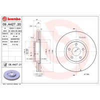 Гальмівний диск Brembo 09.A427.21