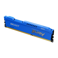 Модуль пам'яті для комп'ютера DDR3 4GB 1600 MHz Fury Beast Blue Kingston Fury (ex.HyperX) (KF316C10B/4)