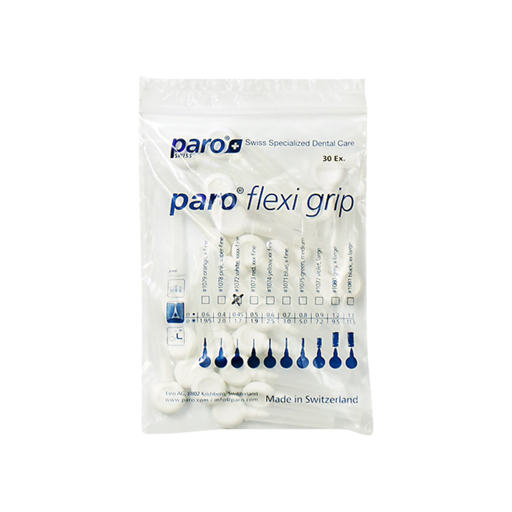 Щітки для міжзубних проміжків Paro Swiss Flexi Grip xxxx-тонкі Ø 1.7 мм 30 шт. (7610458810729)