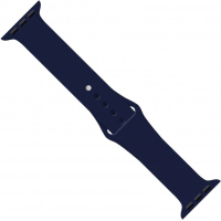 Ремінець до смарт-годинника Intaleo Silicone для Apple Watch 42/44 mm dark blue (1283126494376)