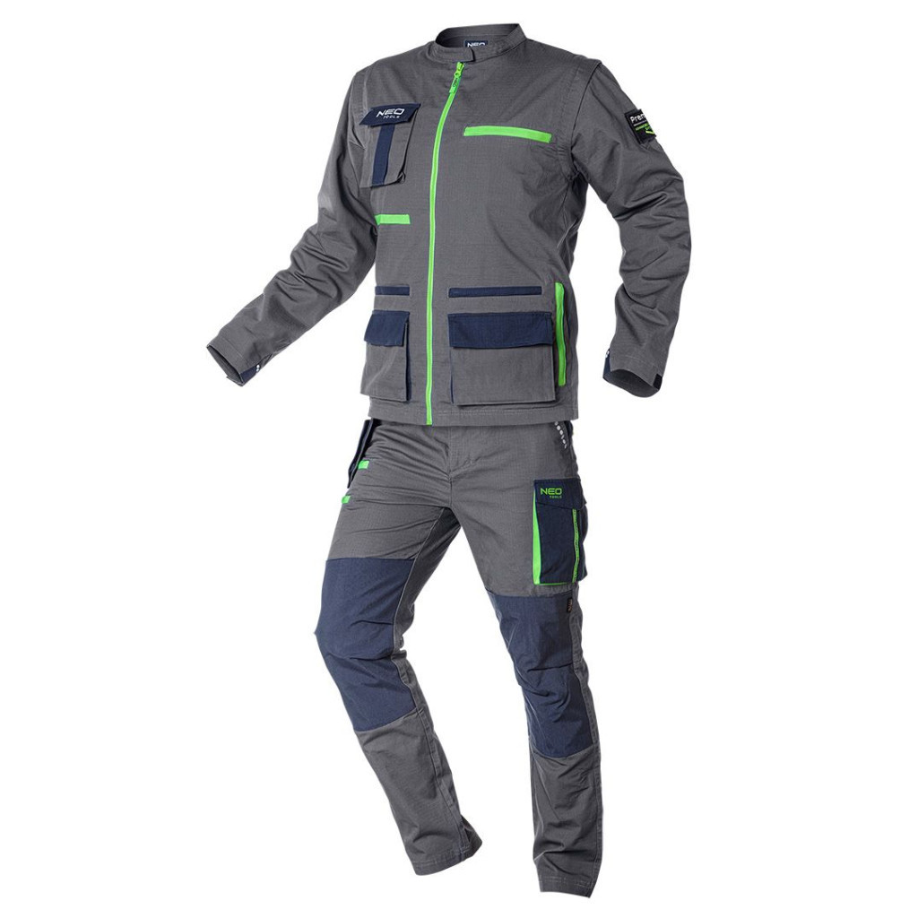 Штани робочі Neo Tools Premium, розмір XL (54), тканина ripstop, 210 г/м2,бавовна, (81-227-XL)