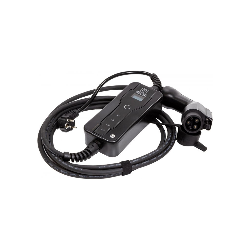 Зарядний пристрій для електромобіля HiSmart Type 1 - Schuko (220V), 16A, 3.6кВт, 1-фазное, 5м (EV200689)