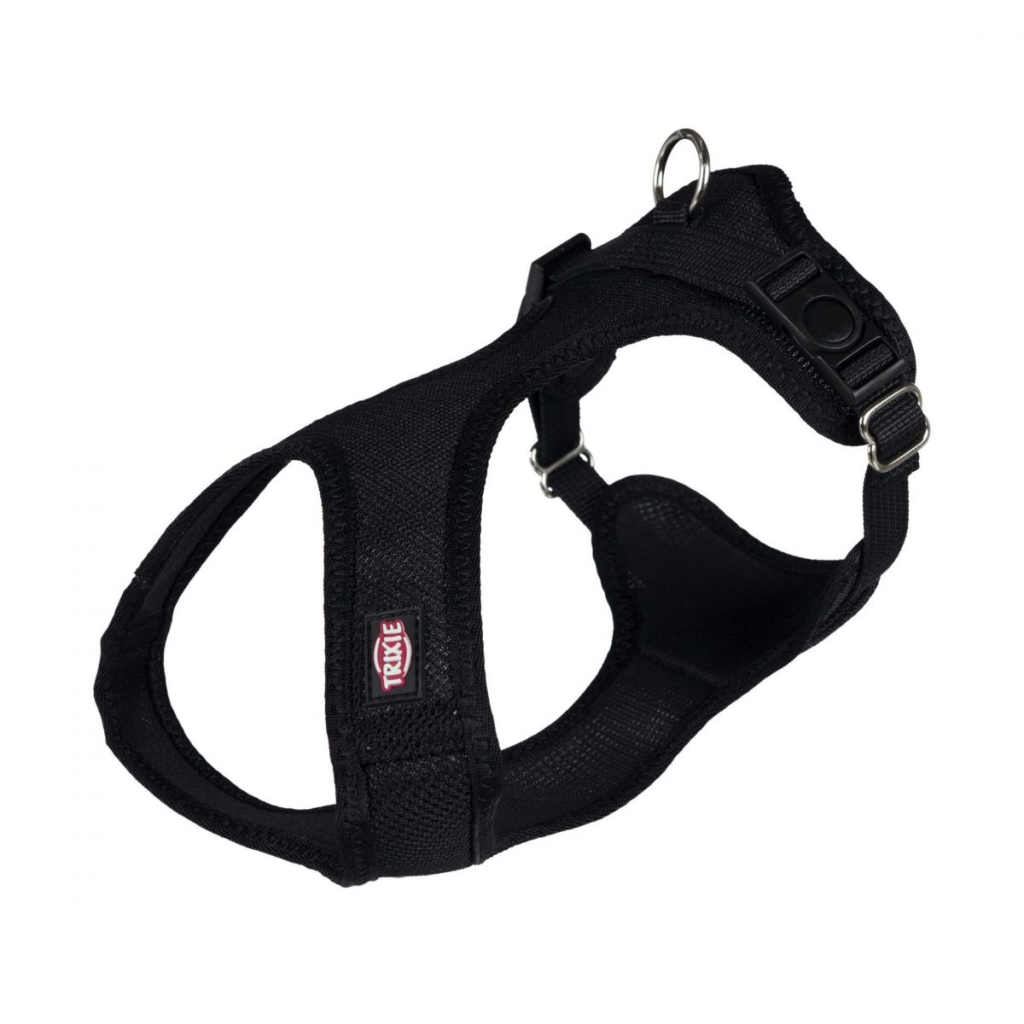 Шлея для собак Trixie Soft м'яка XXS-XS 25-35 см/15 мм чорна (4047974162415)