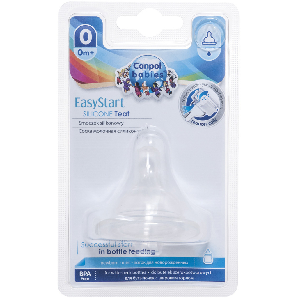 Соска Canpol babies EasyStart силіконова із широкою шийкою, міні 1 шт. (21/719) Соска Canpol babies EasyStart силіконова із широкою шийкою, міні 1 шт. (21/719)
