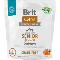 Dry food for dogs Brit Care Dog Grain-free Senior&Light with salmon 1 kg (8595602558940)