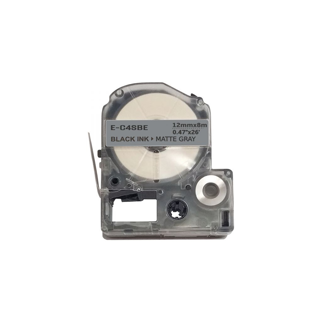 Стрічка для принтера етикеток UKRMARK E-C4SBE, 12мм х 8м, black on matte silver, совместимая с LC4SBE (900510) Стрічка для принтера етикеток UKRMARK E-C4SBE, 12мм х 8м, black on matte silver, совместимая с LC4SBE (900510)