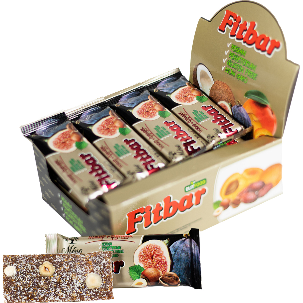 Батончик Misso Fitbar Інжир і фундук 30 г (4820232570296)
