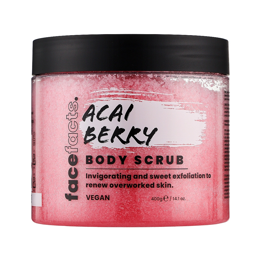 Скраб для тіла Face Facts Body Scrub Acai Berry Ягода асаї 400 г (5031413938517)