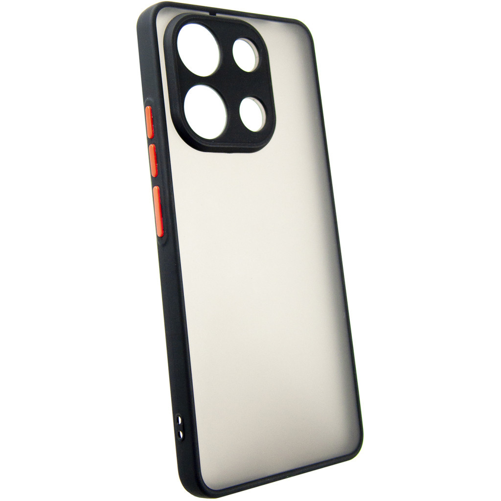 Чохол до мобільного телефона Dengos Matte Xiaomi Redmi Note 13 4G (black) (DG-TPU-MATT-140) Чохол до мобільного телефона Dengos Matte Xiaomi Redmi Note 13 4G (black) (DG-TPU-MATT-140)