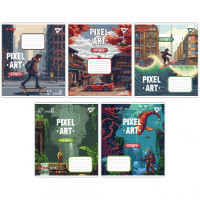 Notebook Yes Pixel art 12 sheets line (767228)