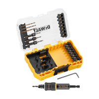Set of drills and bits DeWALT FLEXTORQ FLIP & DRIVE, with countersinks, 25 pcs., Tough Case S (DT70779T)