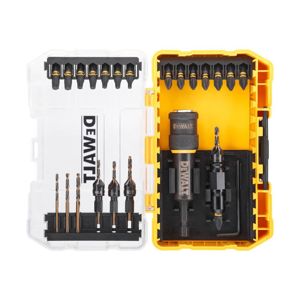 Набір свердл і біт DeWALT FLEXTORQ FLIP & DRIVE, з зенкерами, 25 шт, Tough Case S (DT70779T) Набір свердл і біт DeWALT FLEXTORQ FLIP & DRIVE, з зенкерами, 25 шт, Tough Case S (DT70779T)