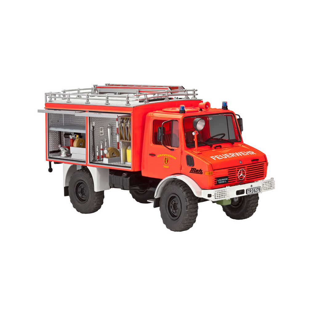 Збірна модель Revell Пожежна машина Unimog U1300L TLF 8/18 рівень 5 масштаб 1:24 (RVL-07512)