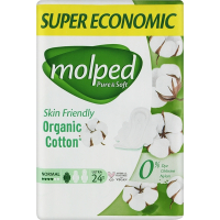 Hygienic pads Molped Pure&Soft Normal 4 drops 24 pcs. (8690536829026)