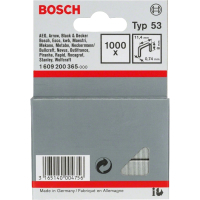 Staples for construction stapler Bosch type 53, 8x11.4x0.74mm, 1000 pcs (1.609.200.365)