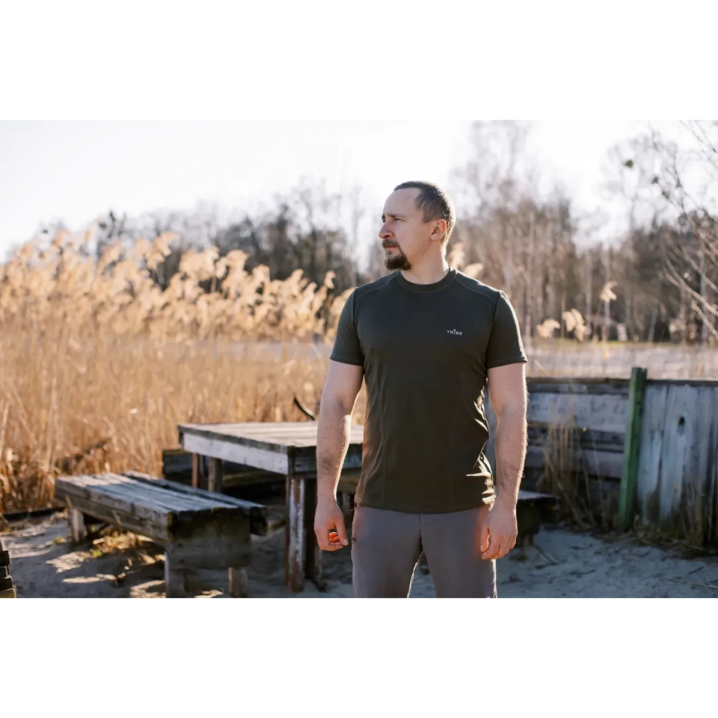 Футболка Tribe Coolpass SS olive 3XL (T-KI-0006-olive-3XL)