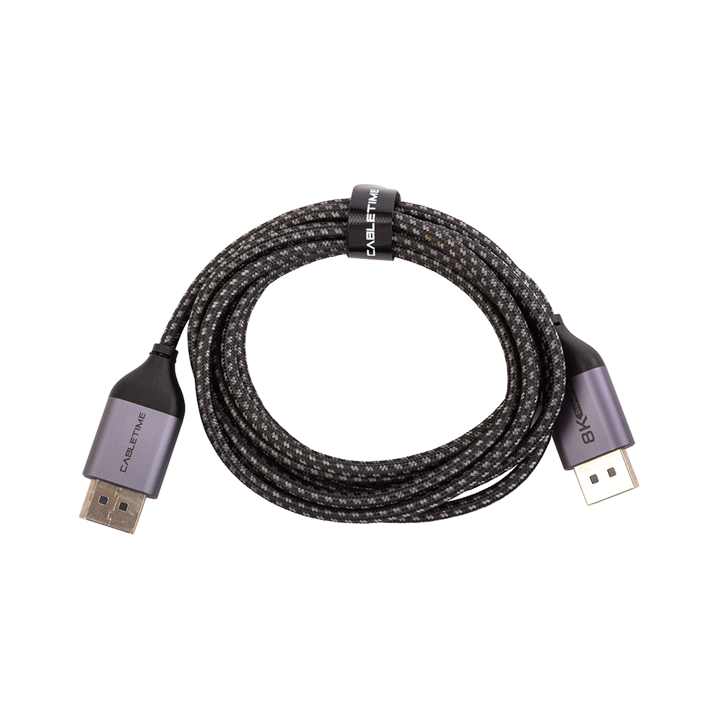 Кабель мультимедійний DisplayPort M to DisplayPort M 2.0m V1.4 Cabletime (CA914647) Кабель мультимедійний DisplayPort M to DisplayPort M 2.0m V1.4 Cabletime (CA914647)