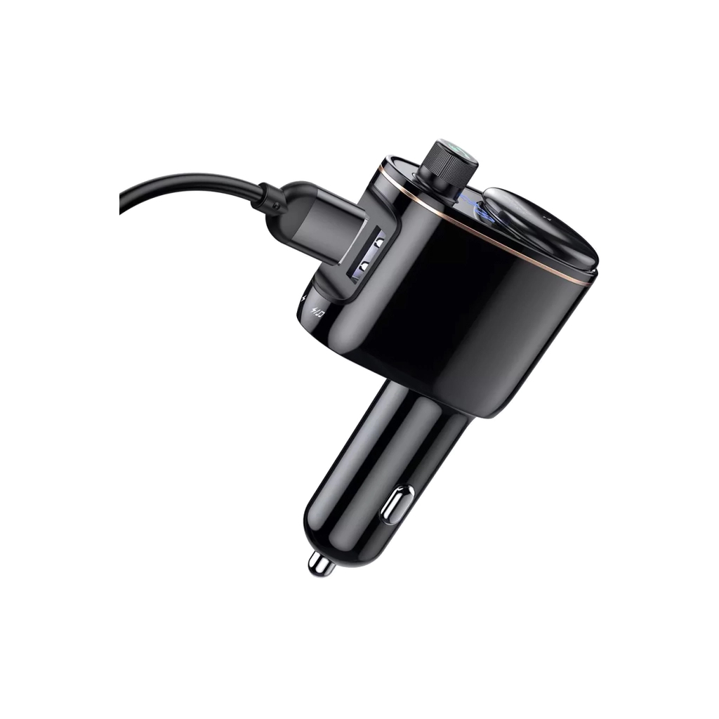 FM модулятор Baseus FM Launcher Locomotive 3.4 A 2 USB (CCHC000001)