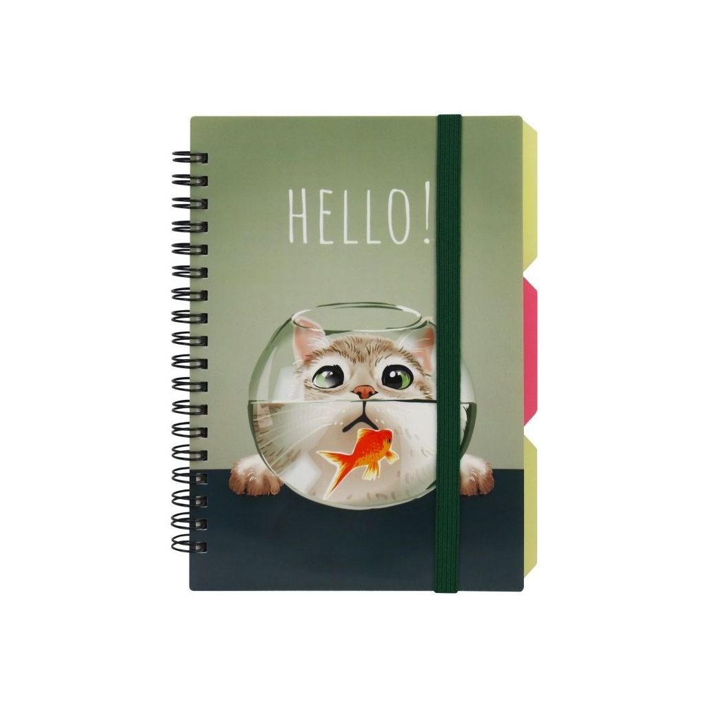 Блокнот Optima Desing 36, B6 з розділювачами 100 аркушів, клітинка (O20358-36) Блокнот Optima Desing 36, B6 з розділювачами 100 аркушів, клітинка (O20358-36)