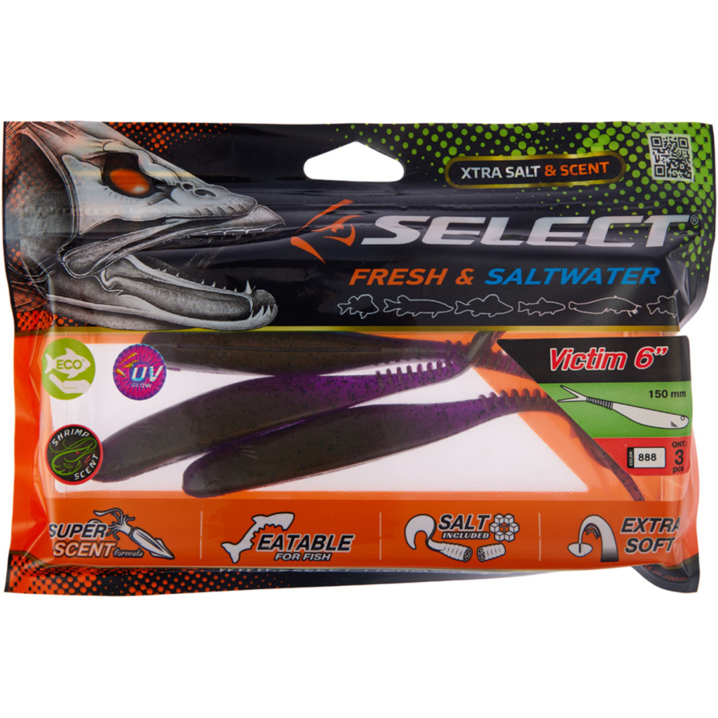 Силікон рибальський Select Victim V-Tail 6" 888 (3 шт/уп) (1870.74.61)