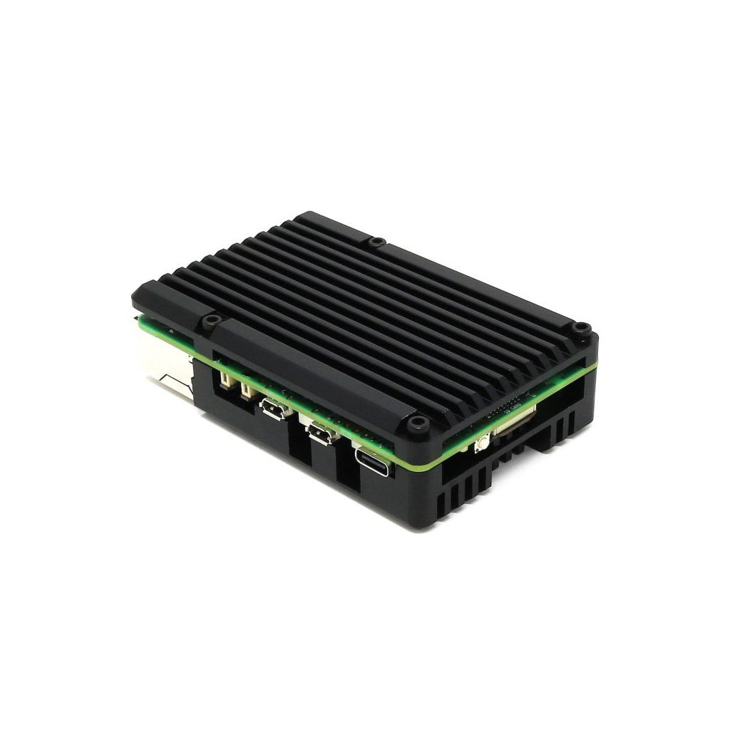 Корпус для Мікро ПК Pi HUT for Raspberry Pi 5 Aluminium Armor with fan (105857)