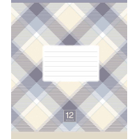 Notebook Schoolboy Plaid pattern 12 sheets line (012-3345L)