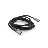 Дата кабель USB-C M/F 2.0m USB 3.2 Gen2 100W 10Gbps 4K60Hz black Voltronic (YT-TC-TC-EXB-2m)