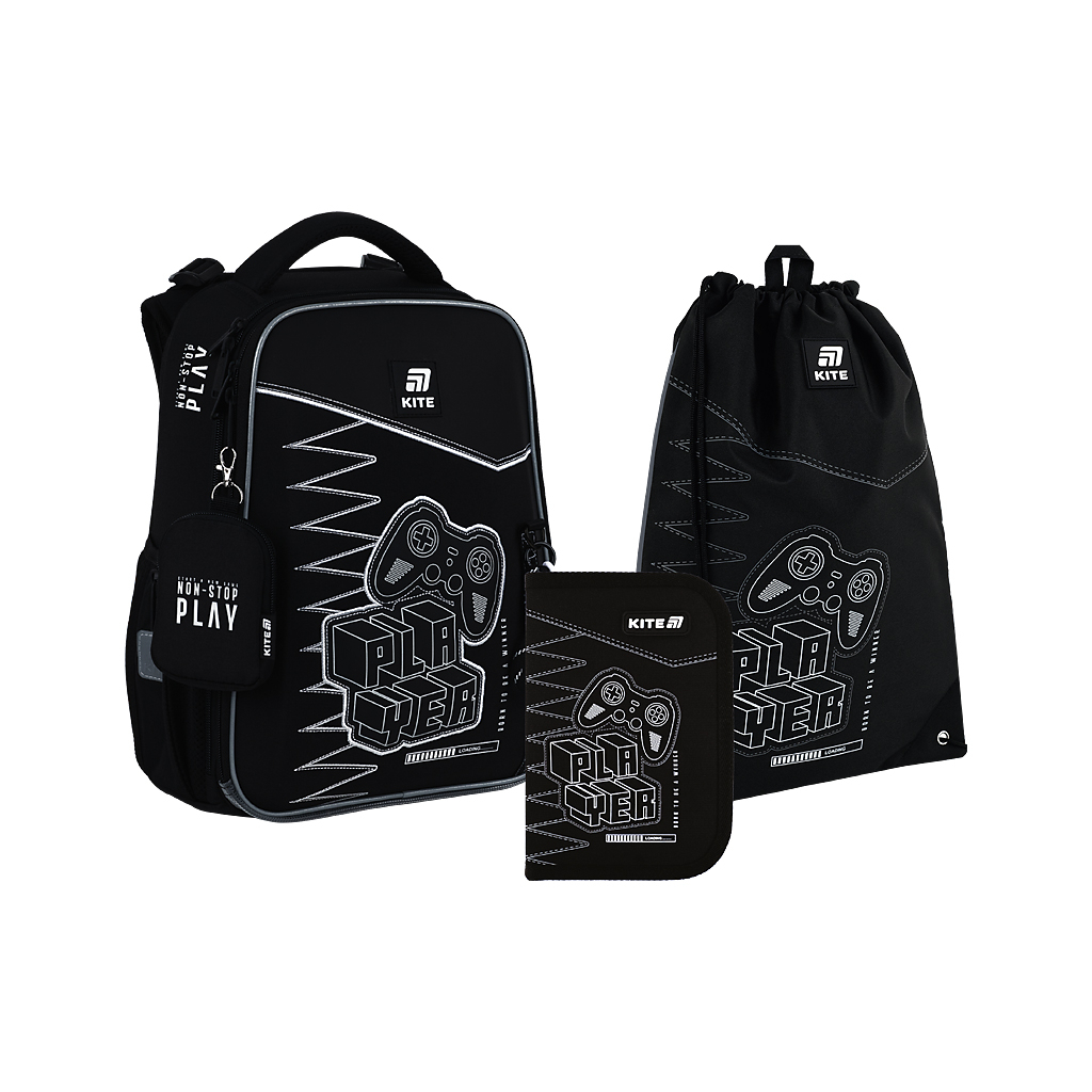 Шкільний набір Kite Education Player 531( рюкзак + пенал + сумка для взуття) (SET_K25-531M-3)