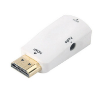 Перехідник HDMI M to VGA F white Voltronic (YT-CA-HDMI(M)/VGA(F))