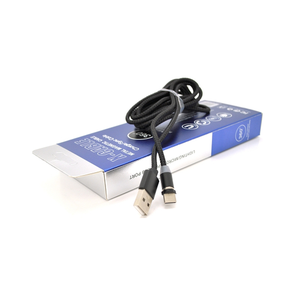 Дата кабель USB 2.0 to Lightning 1.0m 2A magnetic nylon black PiPo (18167) Дата кабель USB 2.0 to Lightning 1.0m 2A magnetic nylon black PiPo (18167)
