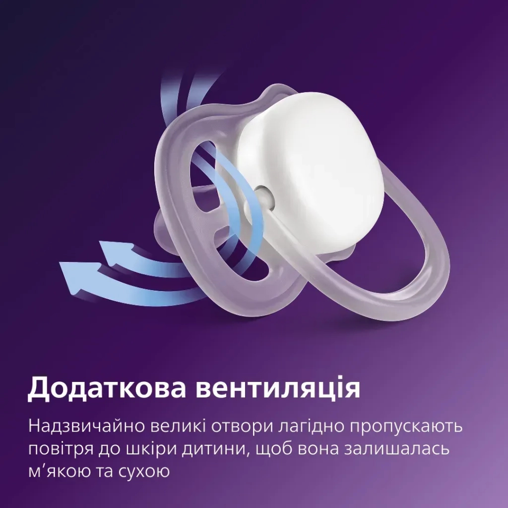 Пустушка Philips AVENT Ultra Air 6-18 місяців 2 шт рожево-помаранчев (SCF080/27) Пустушка Philips AVENT Ultra Air 6-18 місяців 2 шт рожево-помаранчев (SCF080/27)